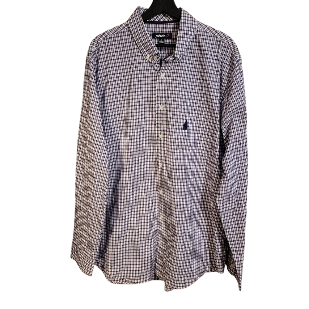 Johnnie O PLaid Long Sleeve Button Down Shirt